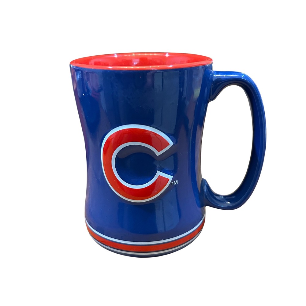 Chicago Cubs MLB Boelter Brands Blue Red Ceramic Mug Dishwasher Microwave Safe